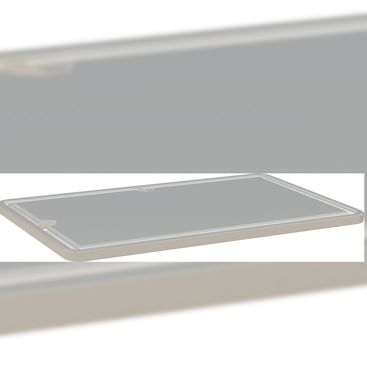 Schneidbrett für Tropfmulde 210x350mm, Stärke: 10mm Polyethylen PE-500 Image