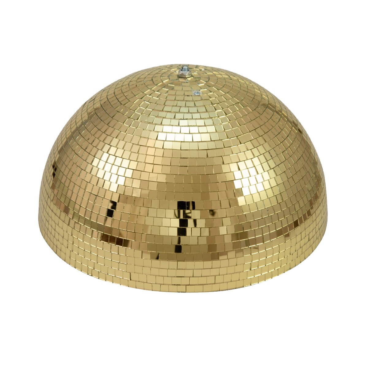 SATISFIRE Spiegelkugel halb 40cm Discokugel Spiegel-Halbkugel mit Motor gold Image