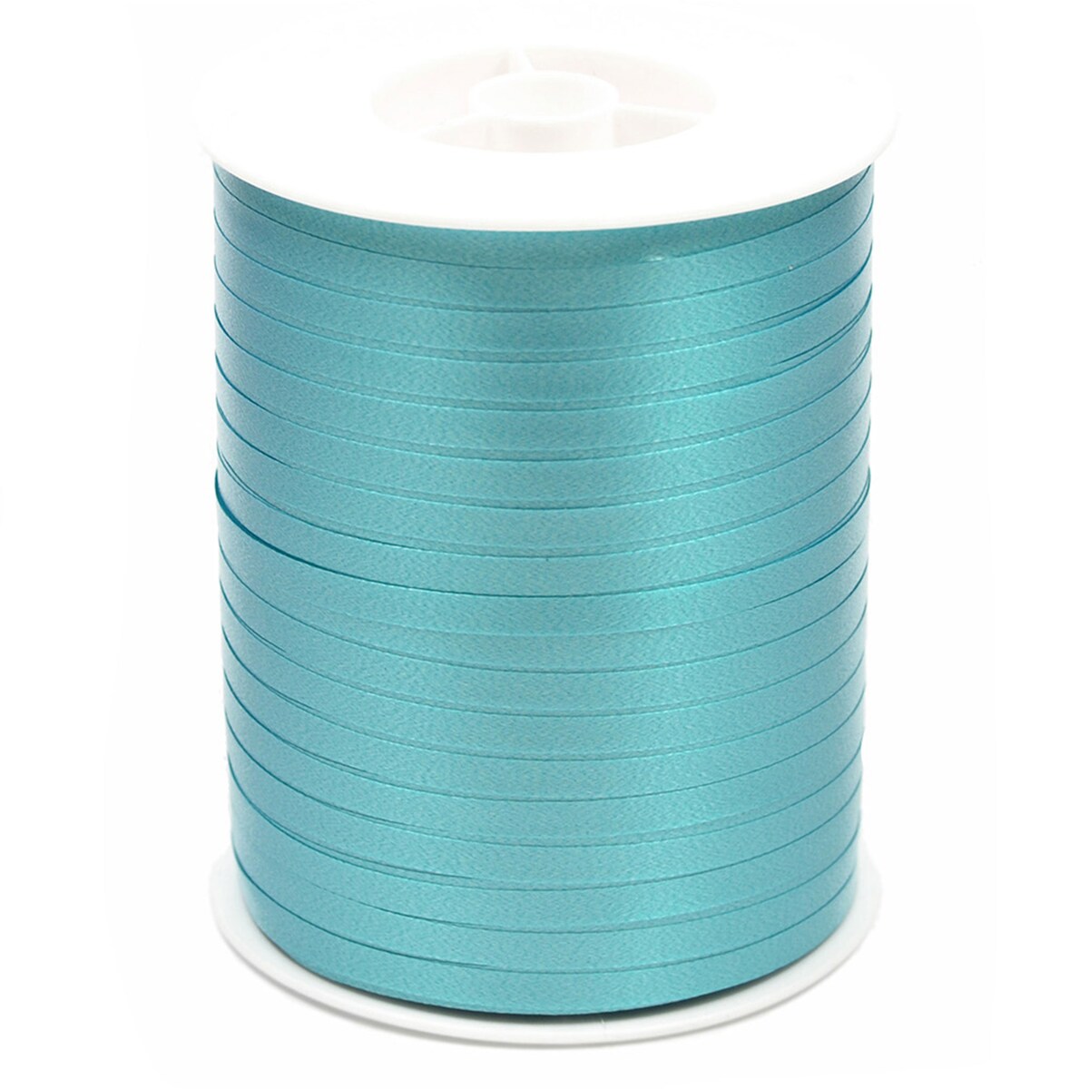 Star 500m Geschenkband Ringelband 5mm - wasserfestes Kunststoff Dekoband Schleifenband Polyband Luftballonband zum Anbinden von Luftballons Basteln Türkis