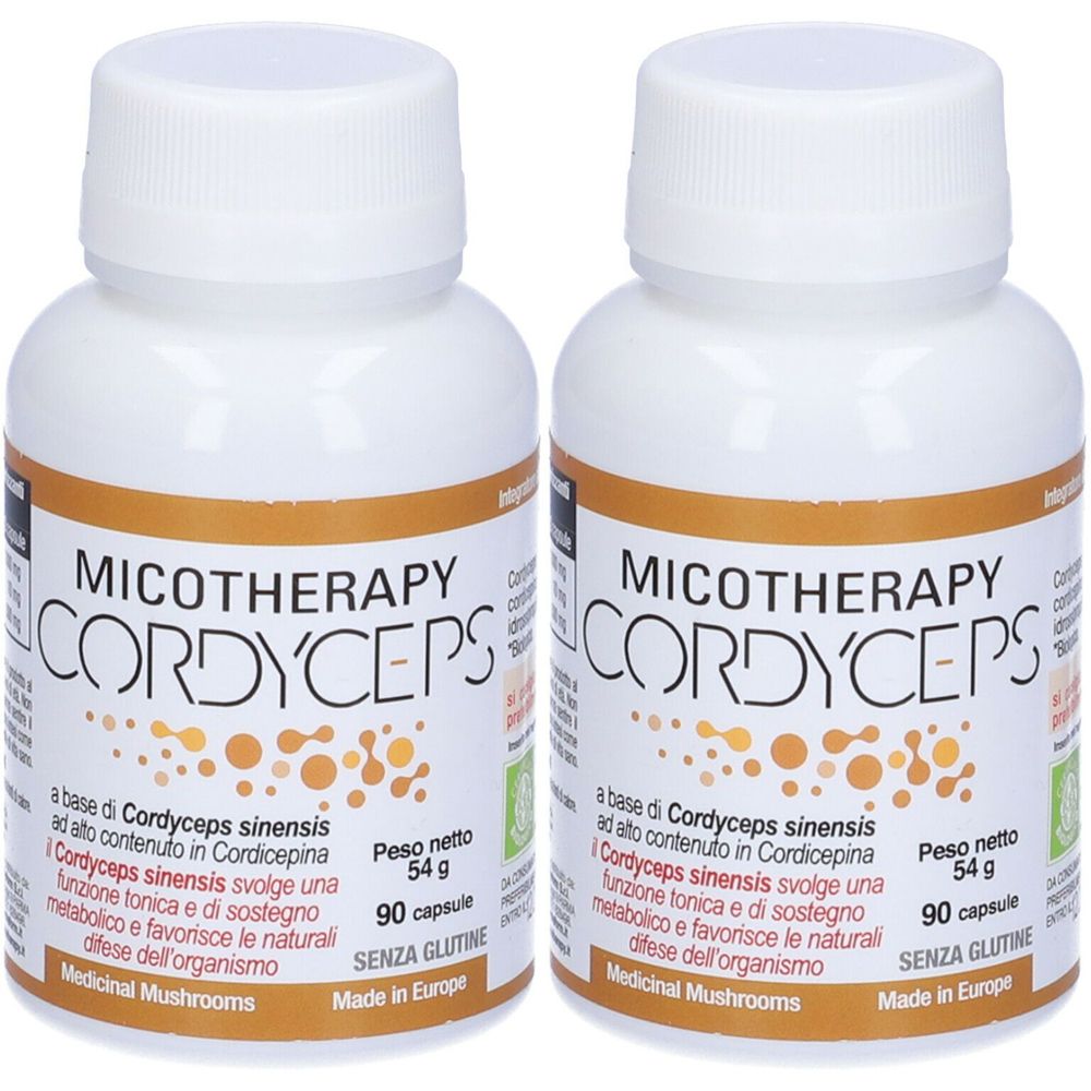 Micotherapy Cordyceps Integratore Alimentare Set da 2 2x54 g Capsule