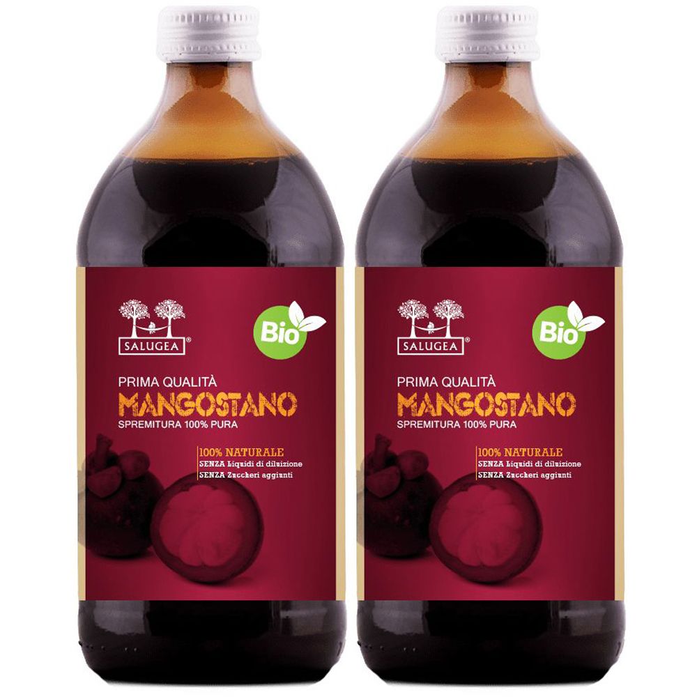 Salugea Succo Di Mangostano Bio Set da 2 2x500 ml Soluzione orale