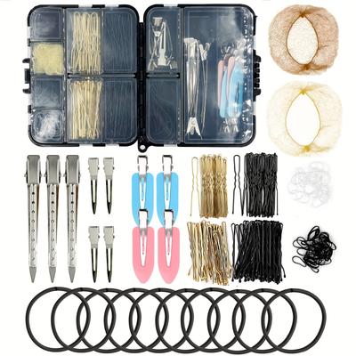 TEMU Hair Styling Set Dance Hair Kit Hair Accessories Set For Women Styling Pins With Storage Box Dance Hair Kit, For S By Drunkencalf Image