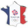 Paris Olympics 2024 France Map Flag Design Olympic Pin