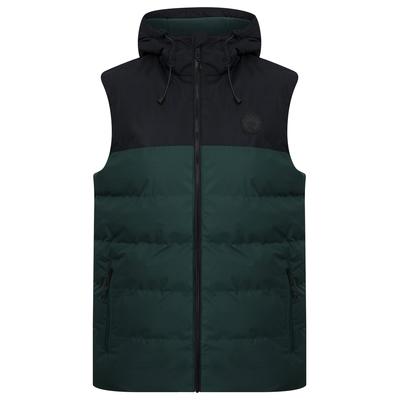 Coats / Jackets Tarlo Micro-Fleece Lined Hooded Quilted Puffer Gilet in Jet Black / M - Tokyo Laundry