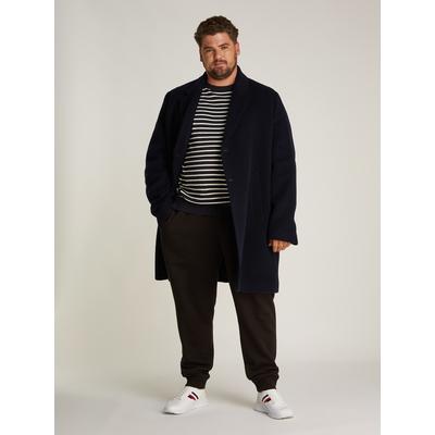 Wollmantel "BT-WOOL MIX COAT-B", Herren, Gr. 4XL, blau (desert sky), Web, Obermaterial: 68% Wolle, 28% Polyamid, 4% sonstige Fasern, TOMMY HILFIGER BIG & TALL, unifarben, casual, regular fit, Langarm, Mäntel, in Großen Größen, mit hochwertigen Knöpfen Image