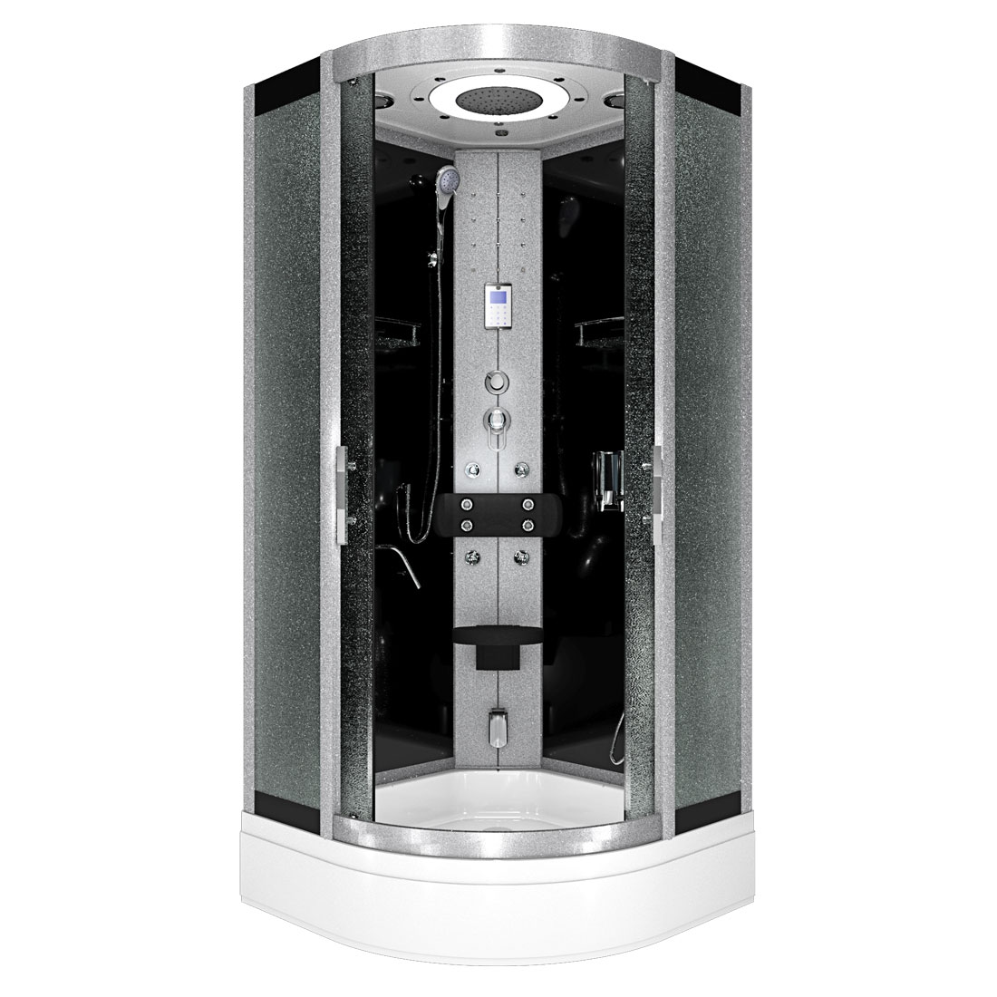 AcquaVapore Komplettdusche Duschkabine Fertigdusche Dusche D58-63M0-EC 100x100 cm mit 2K Scheiben Versiegelung Image