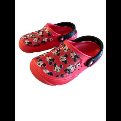 Disney Shoes | Kids Clogs Disney Sandals Mickey Mouse Youth Clog Sz 13 | Color: Red | Size: 13