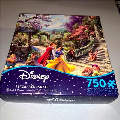 Disney Games | Disney Thomas Kinkade “Snow White Dancing In The Sunlight” 750 Pc Puzzle Nib | Color: White | Size: 750 Pc