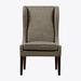 Side Chair - Latitude Run® Polyester Side Chair w/ Nailhead Trim & 4 Legs brownPolyester in Grey | 45.63" H X 28.50" W X 26.25" D | Wayfair