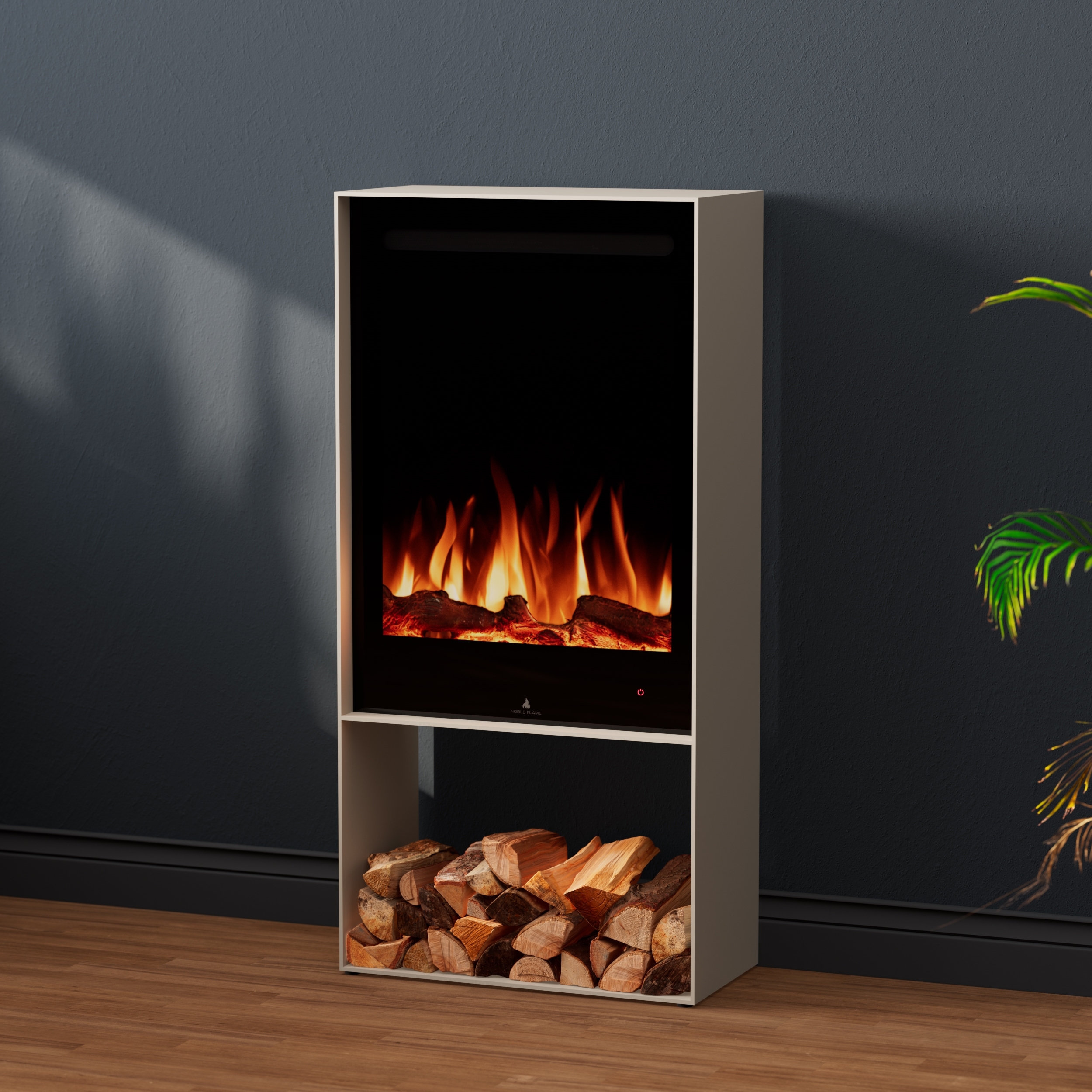 Noble Flame STING [moderner Elektrokamin]: Seidengrau