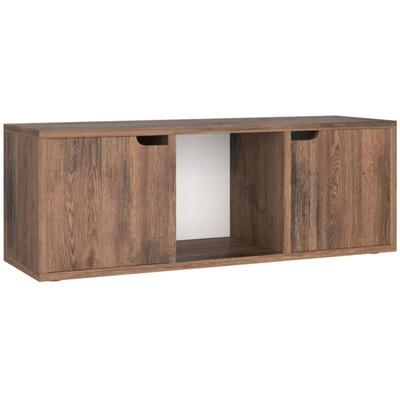 TV-Schrank Räuchereiche 88,5x27,5x30,5 cm Holzwerkstoff vidaXL