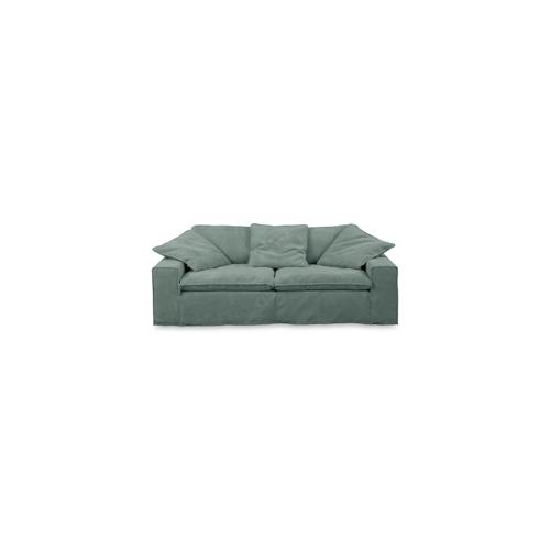 KAWOLA Sofa NETTA 3-Sitzer Bezug abziehbar Cord petrol