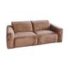 KAWOLA Sofa FINN 3-Sitzer mit Relaxfunktion Cord braun