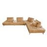 KAWOLA Sofa WIOLO Ecksofa Leder cognac