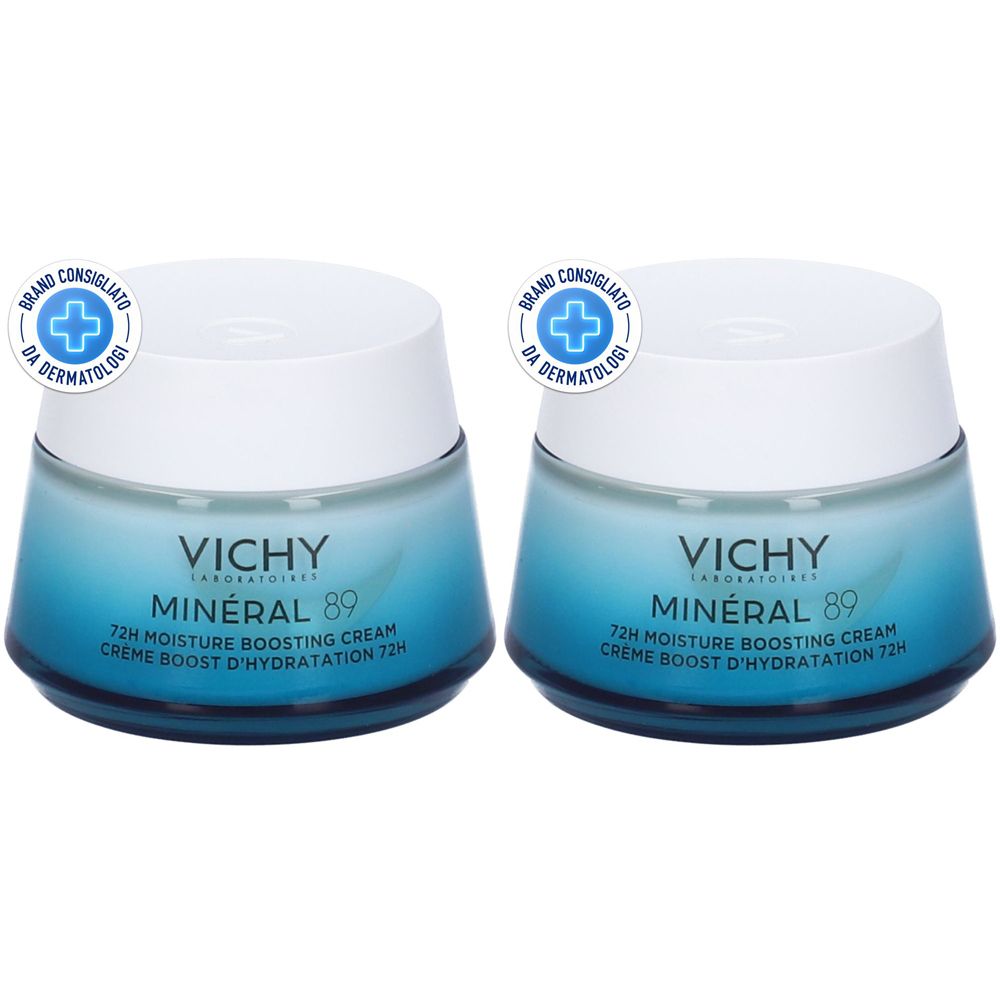 Vichy Minéral 89 Crema Idratante 72H Leggera 50 ml Set da 2 2x50