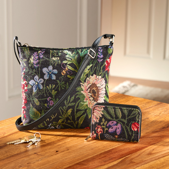 Gobelin-Handtasche + RFID-Geldbörse Image
