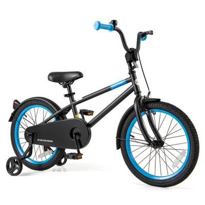 Costway Kids Bike with Adjustable Handlebar and Saddle Black-18 Inches