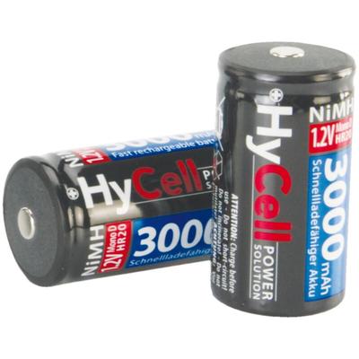HyCell Akku Mono D Typ 3000 (min.2500mAh) Monozelle NiMH-Akkubatterie (2er-Pack) Image
