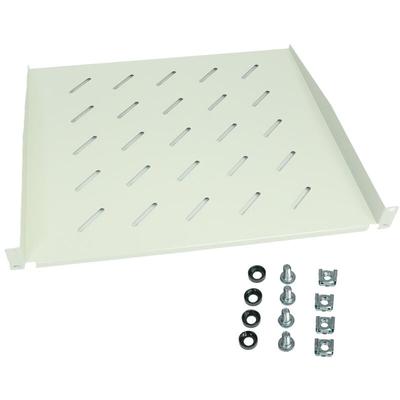 65499 Fachboden für Serverschrank, 19 Zoll, 1 he, 48,3 x 40 x 4,5 cm, Lichtgrau - HMF