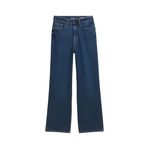 TOM TAILOR DENIM Damen Wide Leg Jeans, blau, Uni, Gr. S