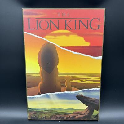 Disney Accents | Disney The Lion King Wall Sign Picture Photo 13x19 Silver Buffalo Rare Wood | Color: Silver | Size: Os