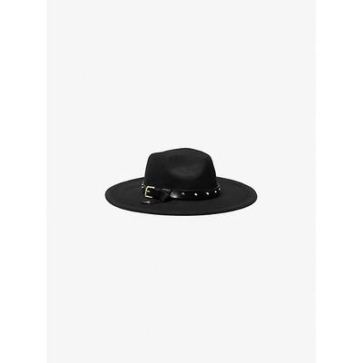 Michael Kors Studded Wool Fedora Black S-M