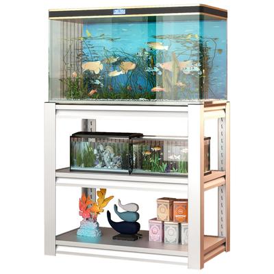 40-50 Gallon Fish Tank Stand - Metal Aquarium Stand, Adjustable Heavy Duty Reptile Tank Stand