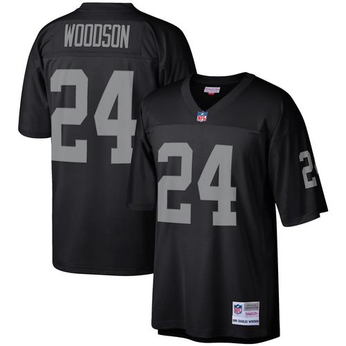 Schwarzes Las Vegas Raiders Legacy Replica-Trikot von Charles Woodson von Mitchell & Ness für Herren