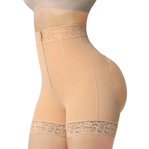 Damen-Höschen, Hüftverstärker, Shapewear, Reißverschluss, Bauchkontrolle, Fajas-Shorts, hoch taillierter Body Shaper, Boyshort-Unterwäsche, Home-Outfits Image
