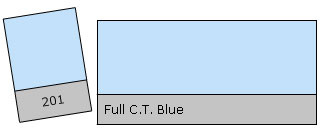 Lee Farbfilter Rolle 201 Full C.T. Blue