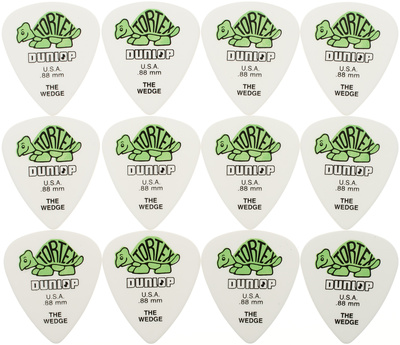 Dunlop Plectrums Tortex Wedge 0,88 12-er Set