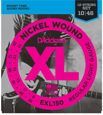 Daddario EXL150 Saitensatz für 12-Saiter E-Gitarre