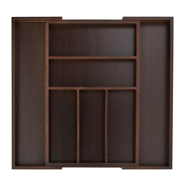 relaxdays Besteckkasten »Bambus« braun, 48x5x46 cm Image