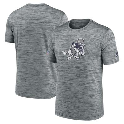 Nike Dallas Cowboys Sideline Velocity Throwback Logo Dri-FIT T-Shirt für Herren, Grau Image