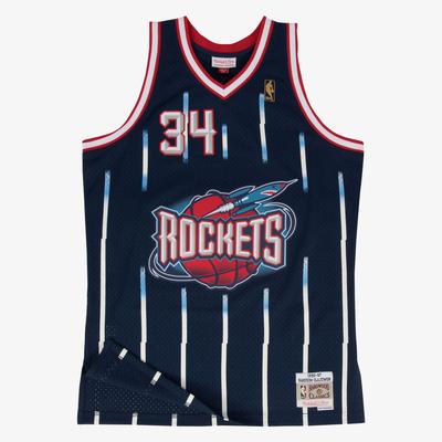 Houston Rockets Hakeem Olajuwon Hardwood Classics Road Swingman Trikot von Mitchell & Ness - Herren Image