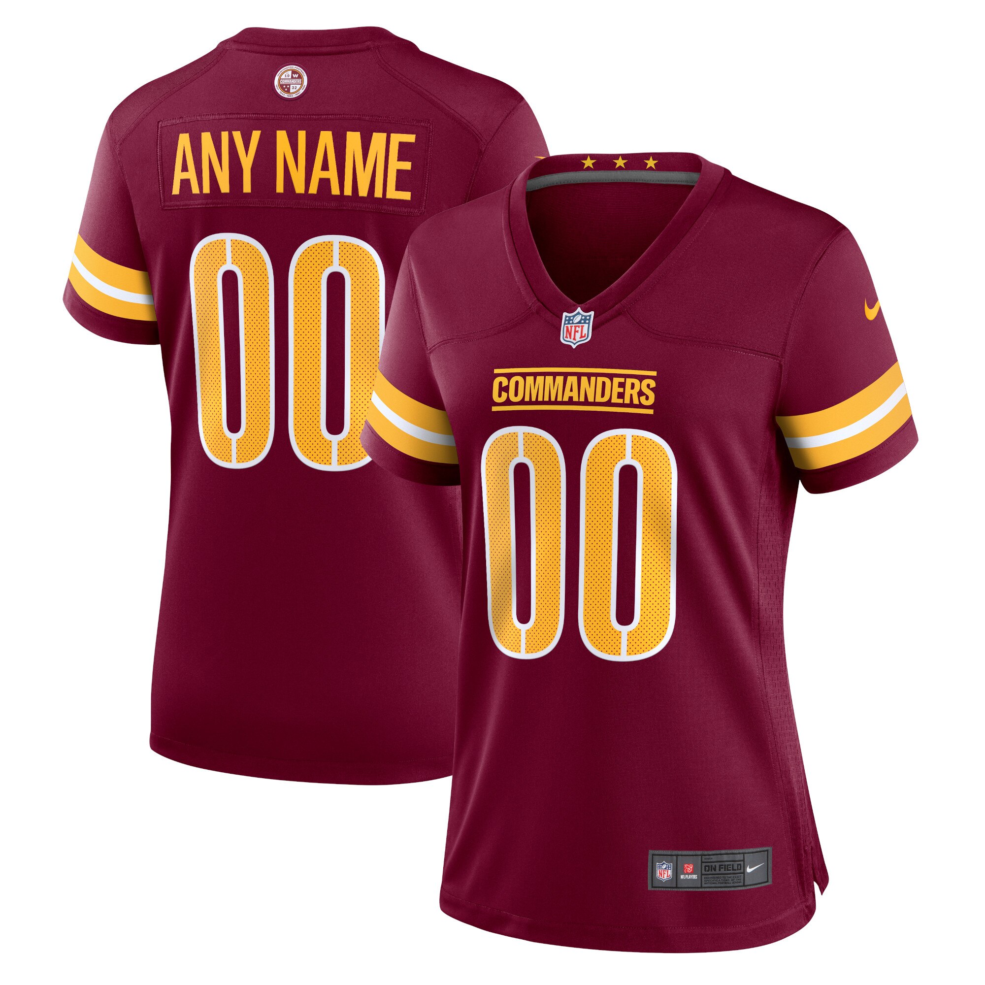Washington Commanders Nike Game Heimtrikot - Personalisiert - Damen Image