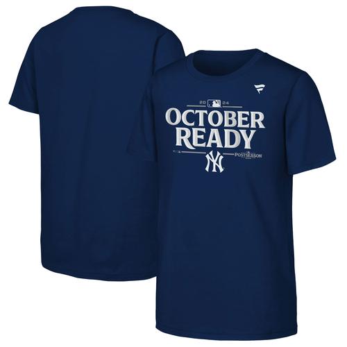 Navy New York Yankees 2024 MLB Postseason Locker Room T-Shirt für Jugendliche Fanatics