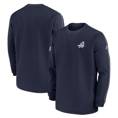 Dallas Cowboys 2024 Sideline Coach Vintage-Pullover von Nike in Marineblau für Herren Image