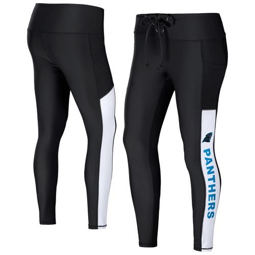 Damenbekleidung von Erin Andrews Schwarze Carolina Panthers-Leggings