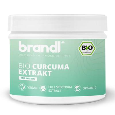 Brandl Nutrition - brandl® Bio Curcuma Extrakt mit Curcumin (Curcuminoide) & Bio Piperin Vitamine 240 ct