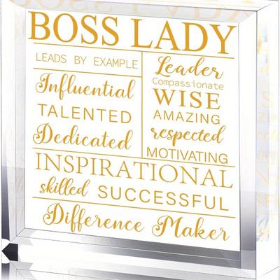 TEMU Boss For Women Boss Desk Boss Decor Inspirational Boss Boss Appreciation And Paperweight