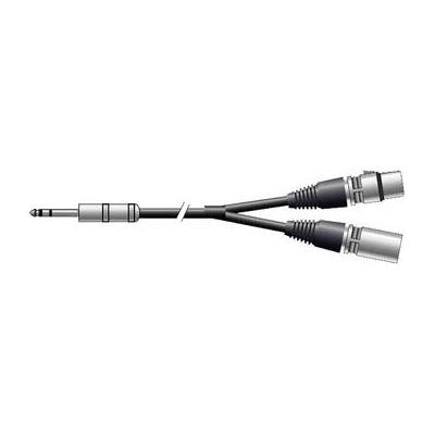 Pro Co Sound Stereo 1/4" Male to 2 XLR (1 Male, 1 Female) Y-Cable - 10' IPRBQXFXM-10