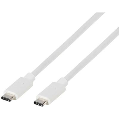 Vivanco USB-Kabel USB-C® Stecker, USB-C® Stecker 1.00 m Weiß 63088