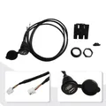 Lettore multimediale per autoradio Presa USB per cruscotto auto per la maggior parte delle auto Interfaccia da pannello con doppia porta USB per montaggio su cruscotto a 4/6 pin