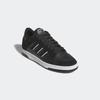Sneaker ADIDAS SPORTSWEAR "RAPID COURT LOW", Gr. 42,5, schwarz (core schwarz, carbon, cloud weiß), Leder, Synthetik, sportlich, Schuhe