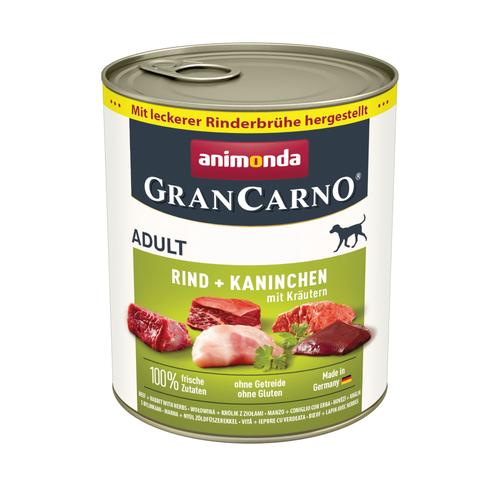 animonda GranCarno Original Adult 6 x 800 g pour chien - bœuf, lapin, fines herbes