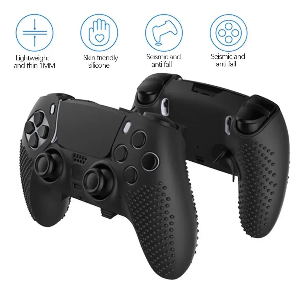 Langlebige Silikon Weiche Zubehör Griff Fall Schutzhülle Schützen Shell Gamepad Game Controller Abdeckung Für PS5 Image