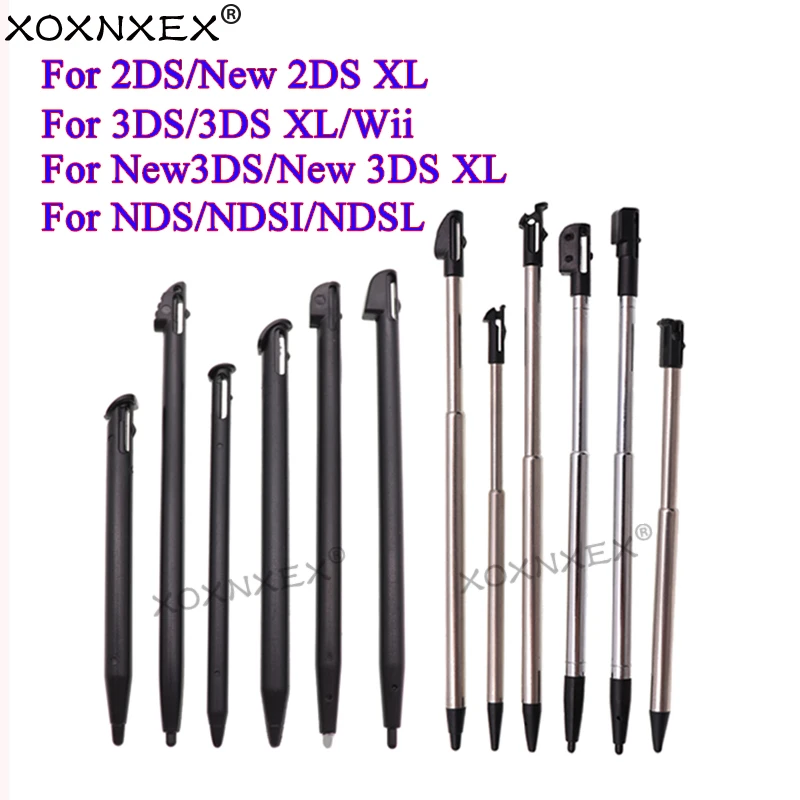 Metall Teleskop Stylus Kunststoff Stylus Touchscreen Stift für 2DS 3DS Neue 2DS LL XL Neue 3DS XL Für NDSL DS Lite NDSi NDS Wii Image