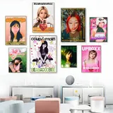 1pc Sänger beabadoobee 'fake it flowers' Musik album Poster Aufkleber Kunst Wandbilder Dekor