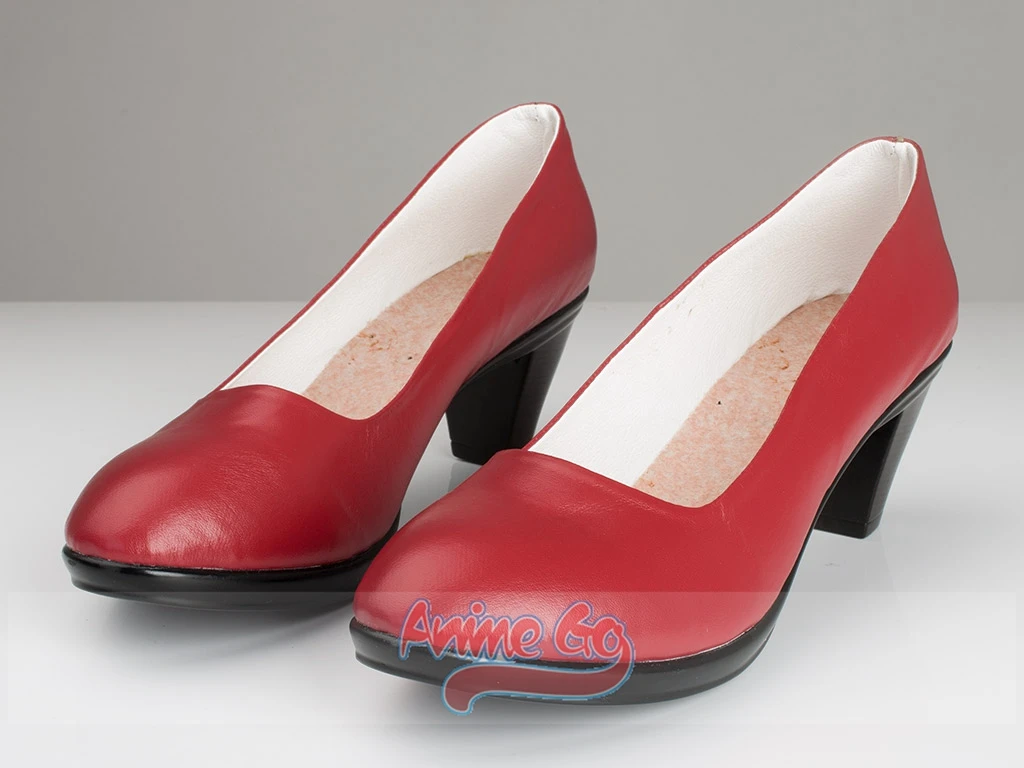 Anime Sailor Mars Hino Rei Cosplay Schuhe Frauen Rote High Heels für Halloween Rollenspiele
